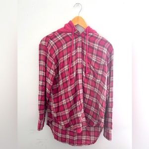 american eagle flannel hoodie